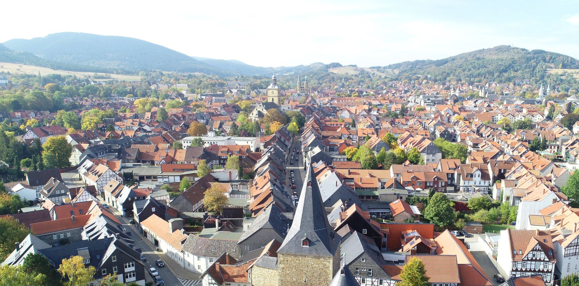 Luftbild der Stadt Goslar